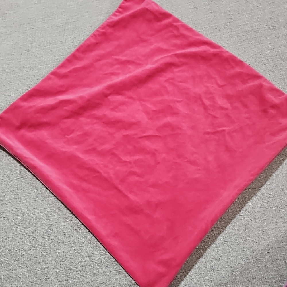 Vibrant Pink Velvet Pillow Cover